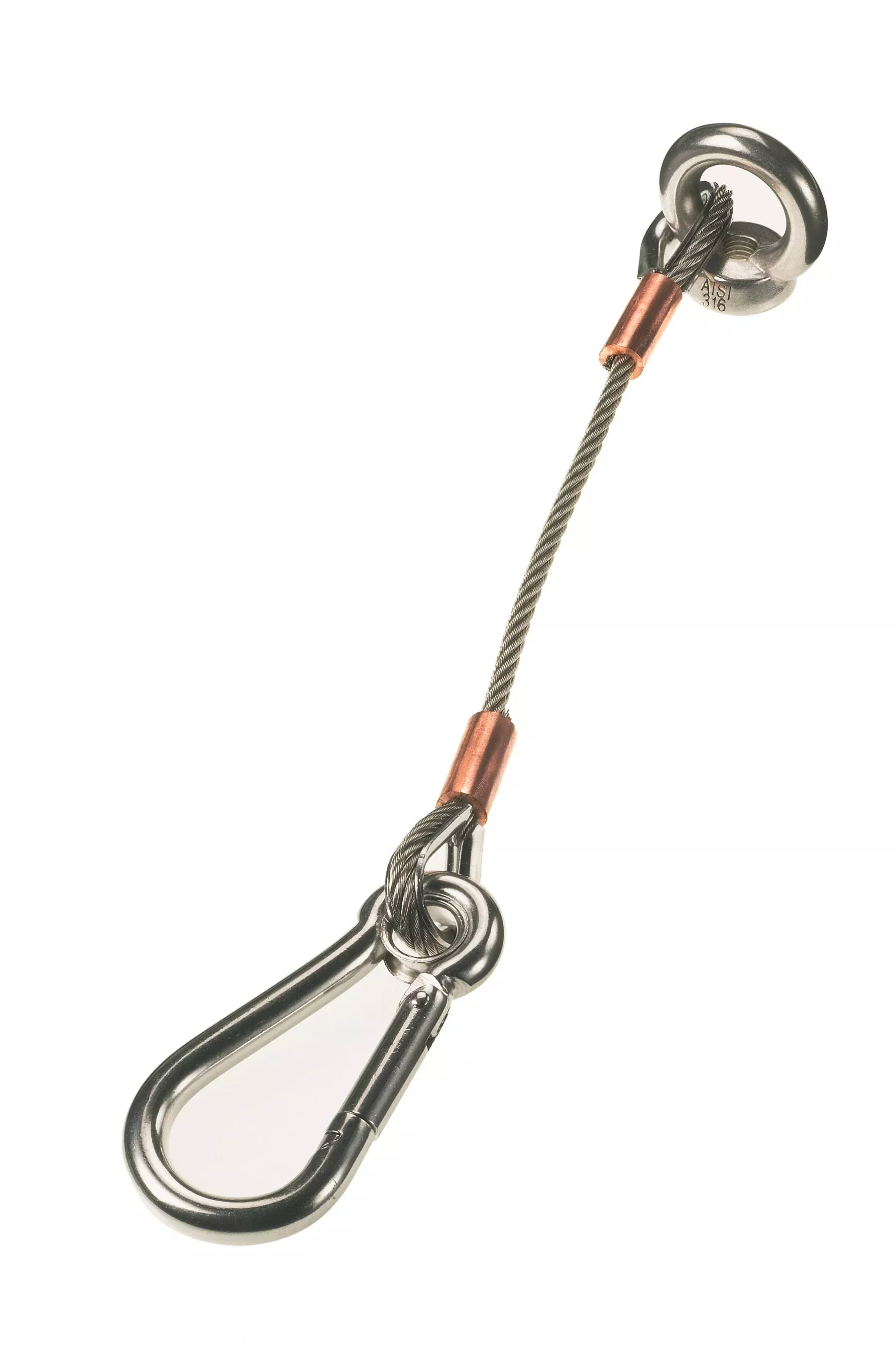 lewmar-66840028-anchor-strap-12-4mm-cable-with-8mm-caribiner-clip Lewmar 66840028 Anchor Strap 12 4mm Cable with 8mm Caribiner Clip