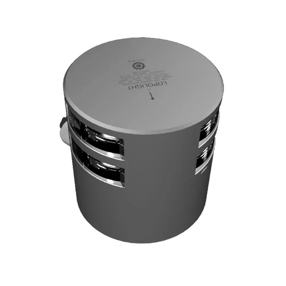 lopolight-double-masthead-light-3nm-silver-housing-horizontal-mount Lopolight Double Masthead Light - 3nm - Silver Housing - Horizontal Mount