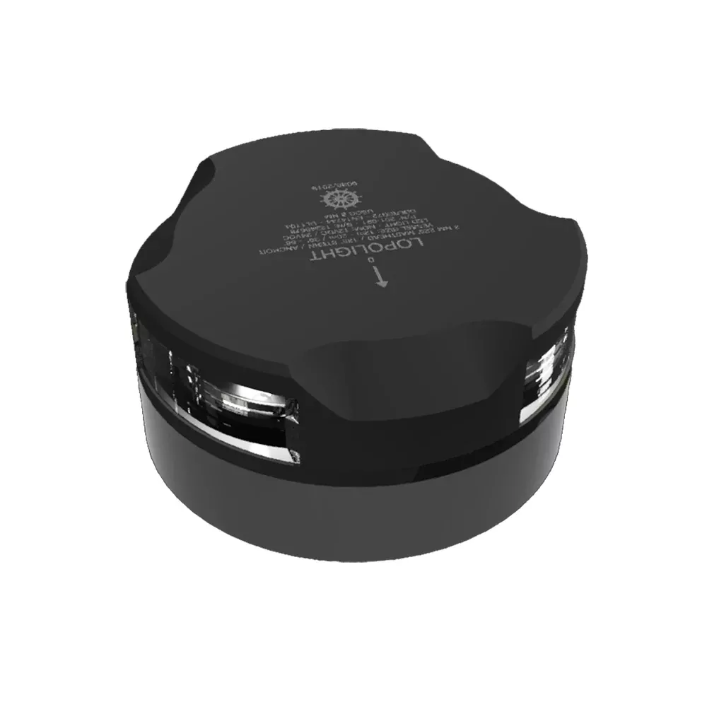 lopolight-masthead-anchor-amp-stern-light-3nm-single-black-housing-horizontal-mo Lopolight Masthead, Anchor & Stern Light - 3nm - Single - Black Housing - Horizontal Mount f/Sailing Vessels