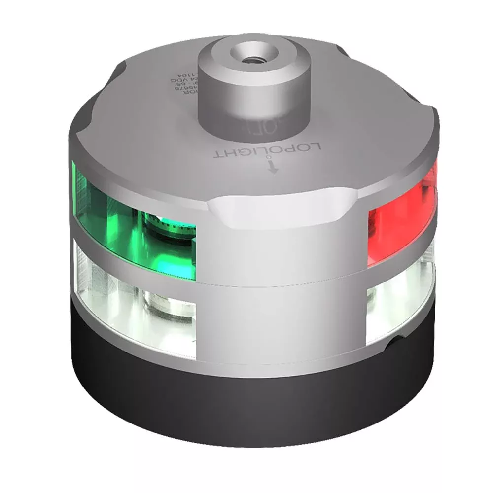 lopolight-tri-color-navigation-amp-anchor-light-strobe-function-amp-windex-mount Lopolight Tri-Color Navigation & Anchor Light - Strobe Function & Windex Mount - 2nm - 0.7M Cable - Silver Housing