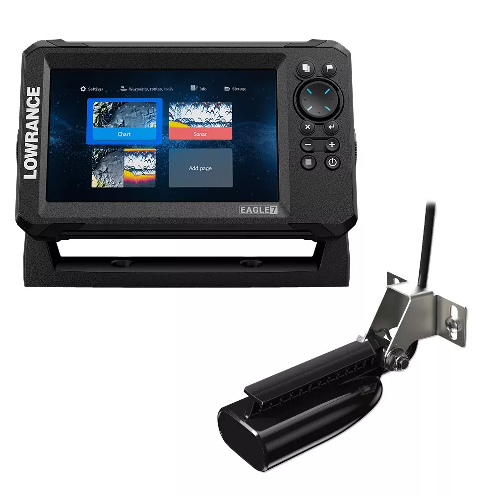 lowrance-eagle-7-w-splitshot-t-m-transducer-amp-inland-charts Lowrance Eagle 7 w/SplitShot T/M Transducer & Inland Charts
