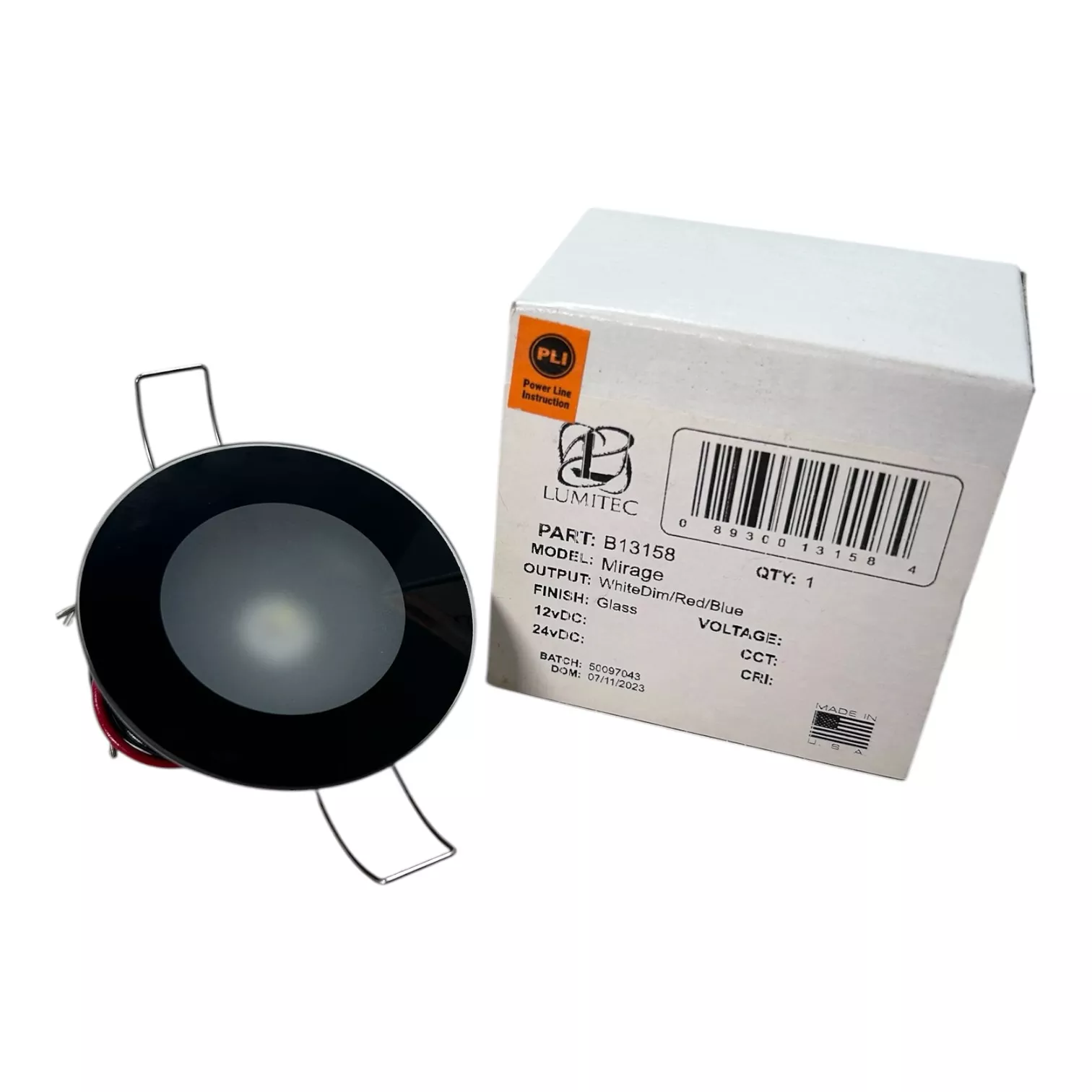 lumitec-b13158-mirage-multi-color-flush-mount-glass-finish-down-light-12v Lumitec B13158, Mirage Multi Color Flush Mount Glass Finish Down Light 12V