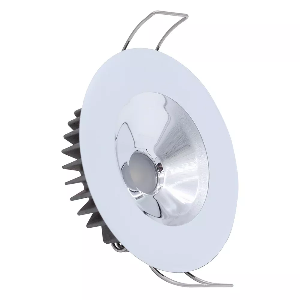 Lumitec Illusion Flush Mount LED Down Light - Spectrum RGBW - Cool White - White Housing