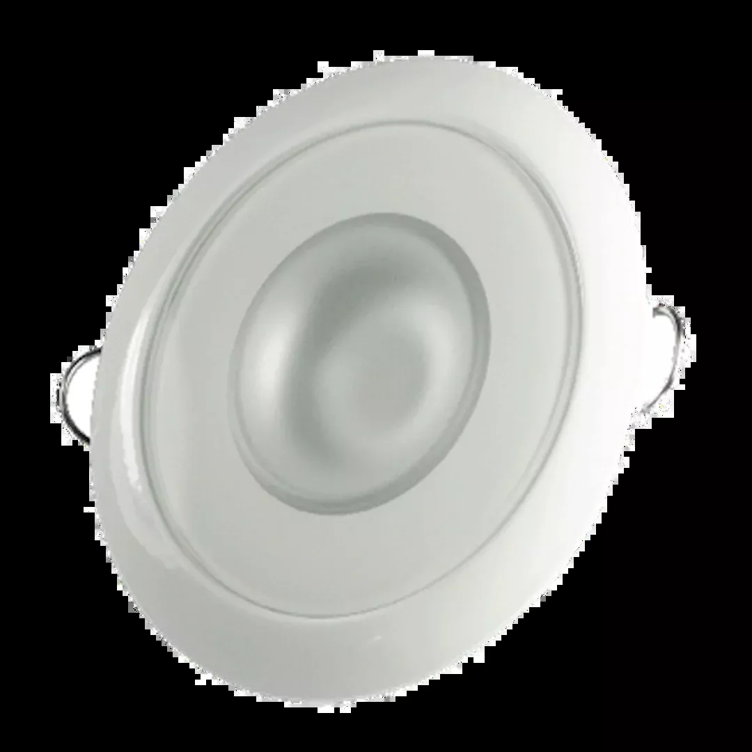 Lumitec Mirage - Flush Mount Down Light - Glass Finish/White Bezel - 3-Color Red/Blue Non-Dimming w/White Dimming