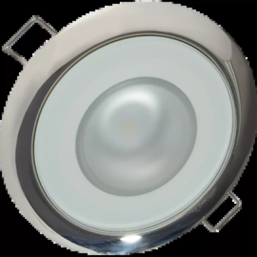Lumitec Mirage Flush Mount Down Light Spectrum RGBW - Polished Bezel