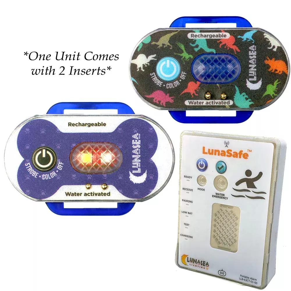 lunasea-child-pet-safety-water-activated-strobe-light-w-rf-transmitter-blue-case Lunasea Child/Pet Safety Water Activated Strobe Light w/RF Transmitter - Blue Case