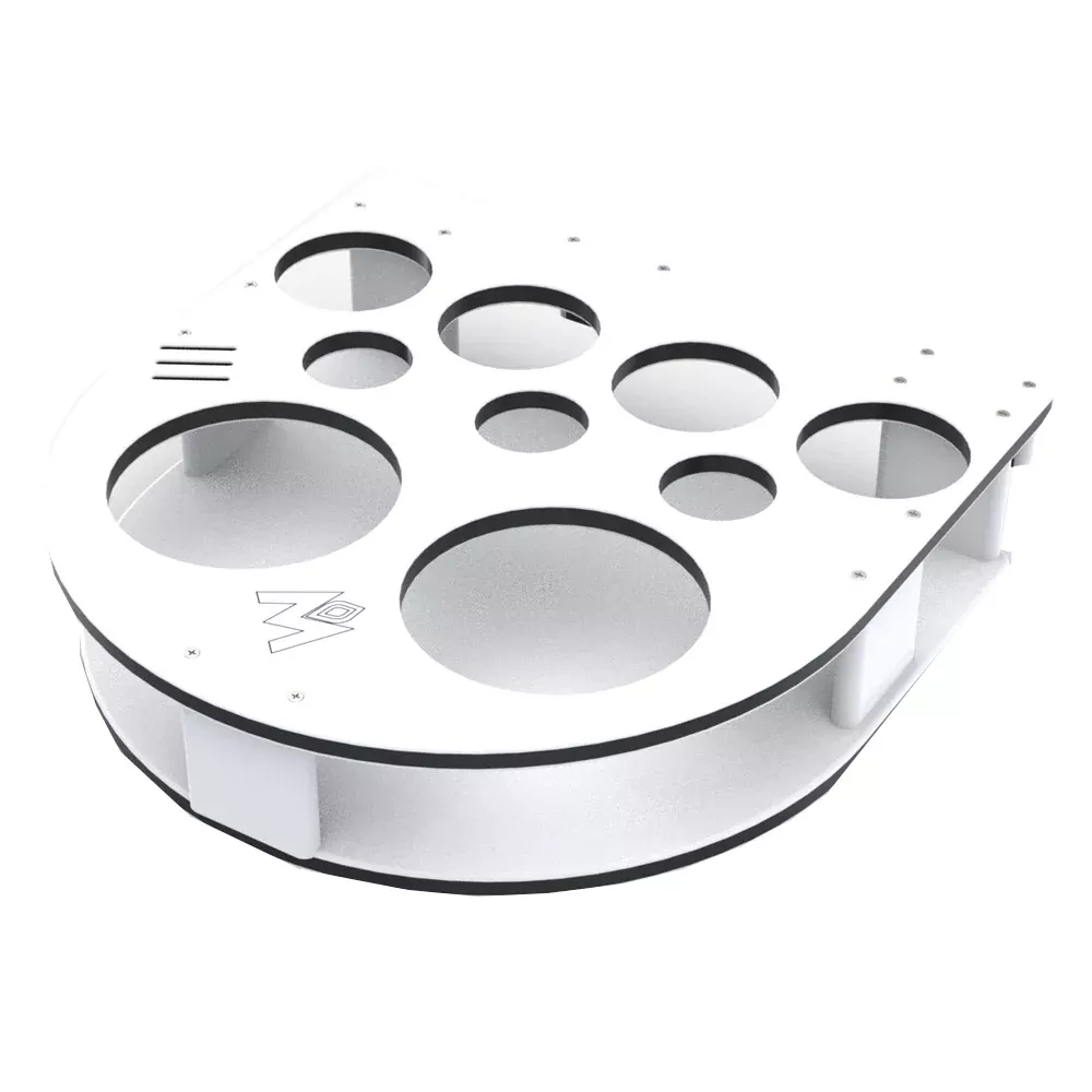 magma-semicircle-side-caddy-party-table Magma Semicircle Side Caddy Party Table
