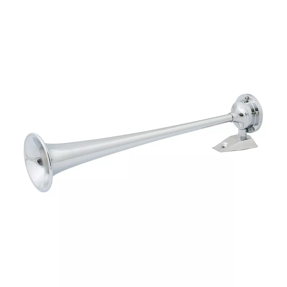 Marinco 24V Chrome Plated Single Trumpet Air Horn