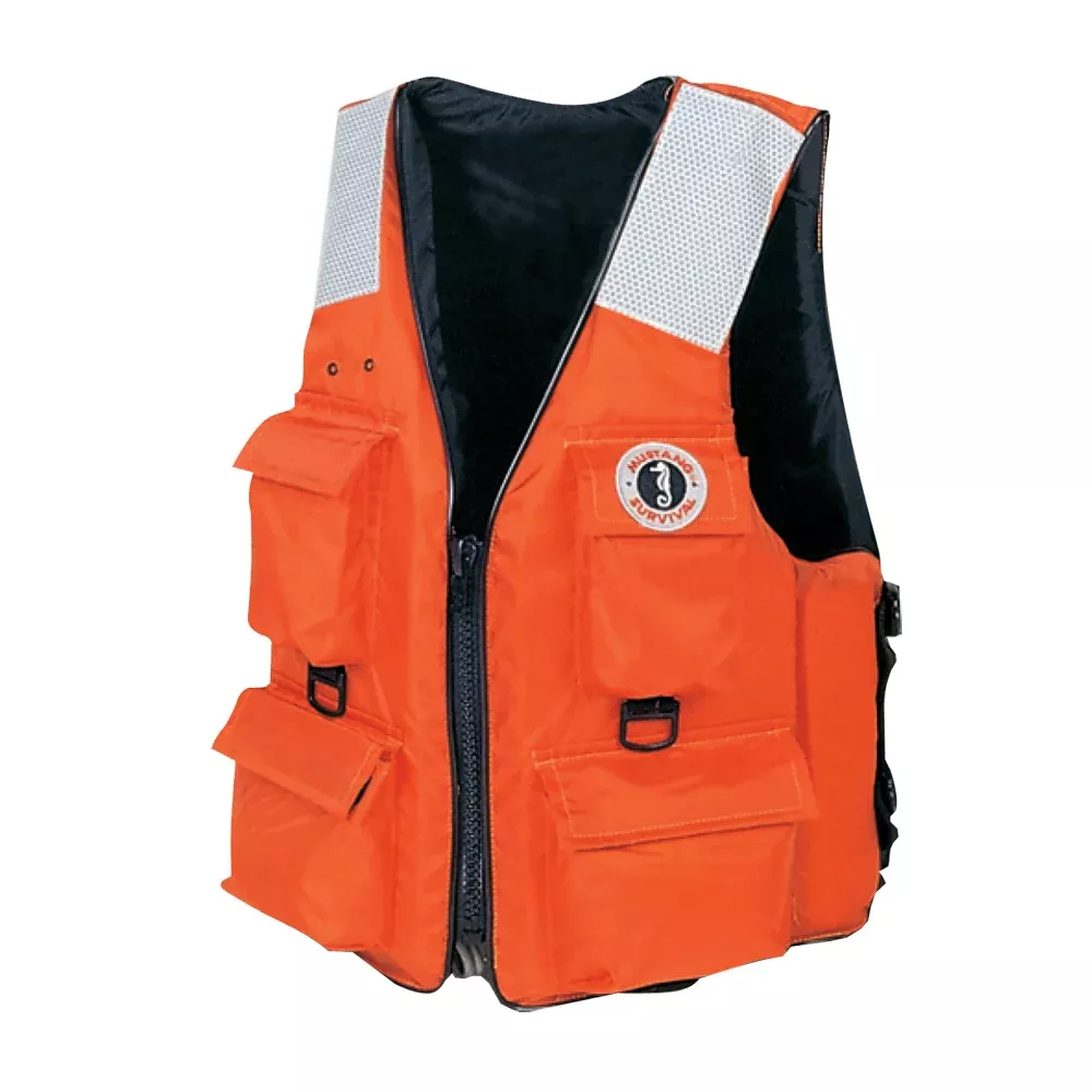 mustang-4-pocket-flotation-vest-orange-xxl Mustang 4-Pocket Flotation Vest - Orange - XXL