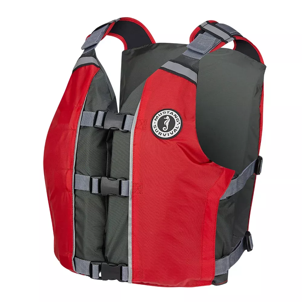 mustang-apf-foam-vest-universal-red-grey Mustang APF Foam Vest - Universal - Red/Grey