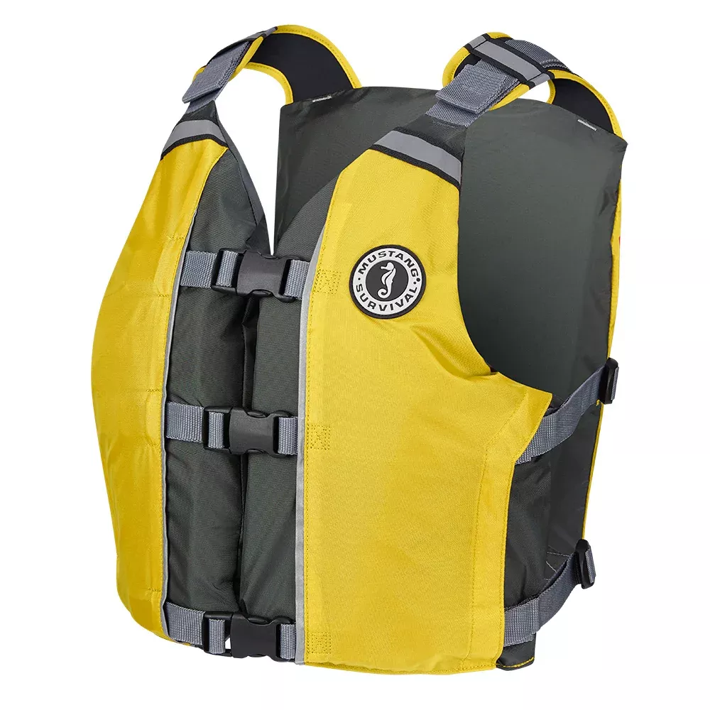 mustang-apf-foam-vest-universal-yellow-grey Mustang APF Foam Vest - Universal - Yellow/Grey