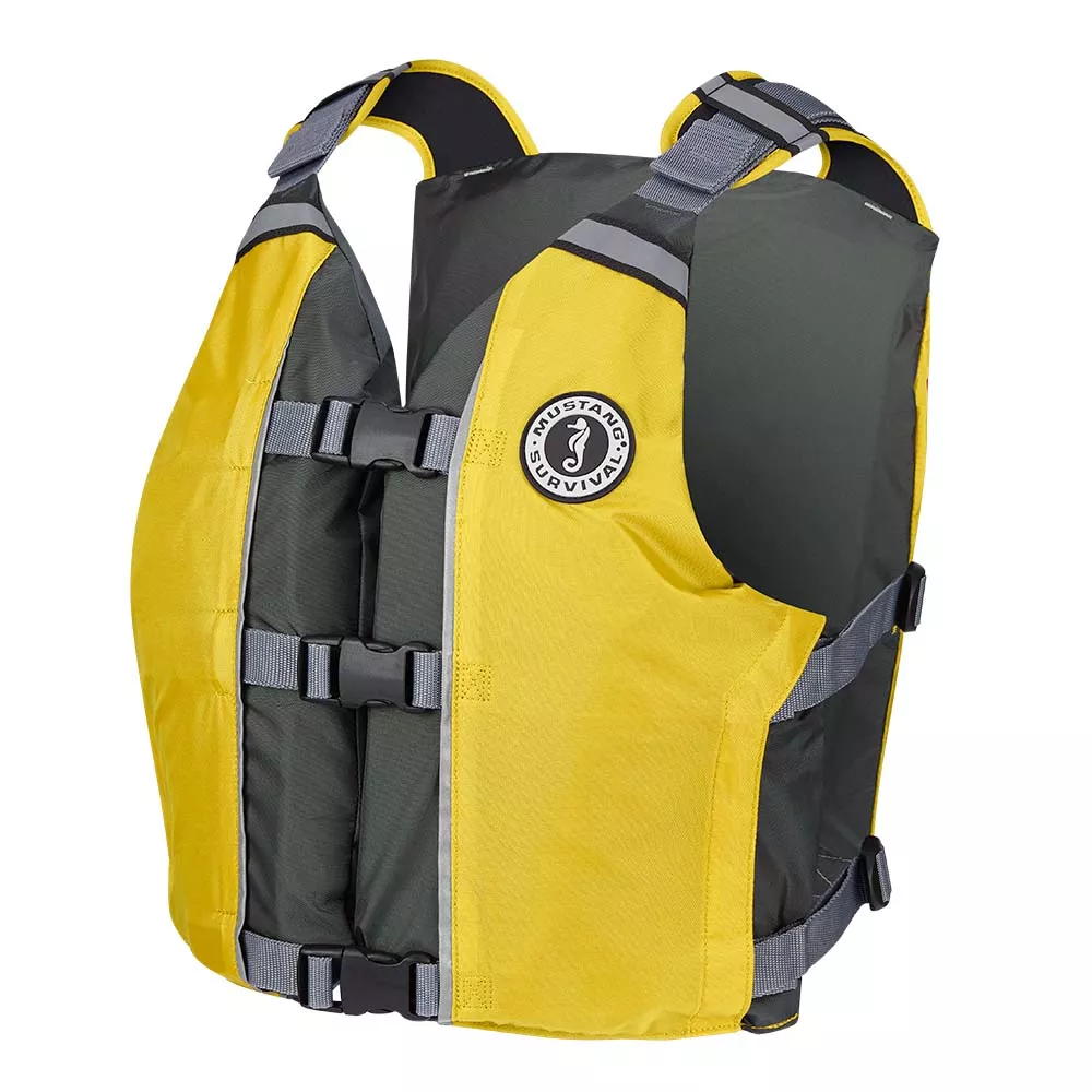 mustang-apf-foam-vest-yellow-grey Mustang APF Foam Vest - Yellow/Grey