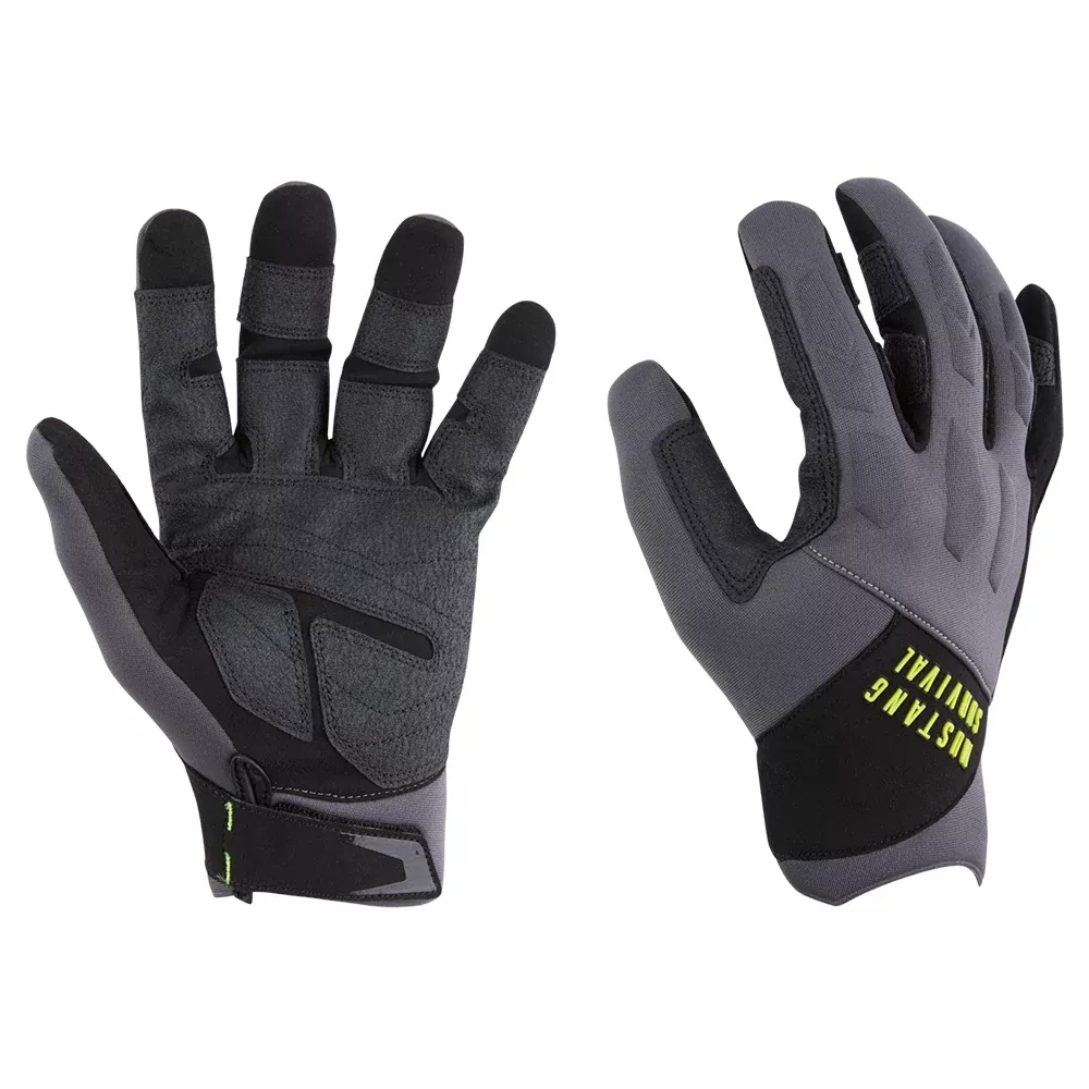 mustang-ep-3250-full-finger-gloves-medium-grey-black Mustang EP 3250 Full Finger Gloves - Medium - Grey/Black