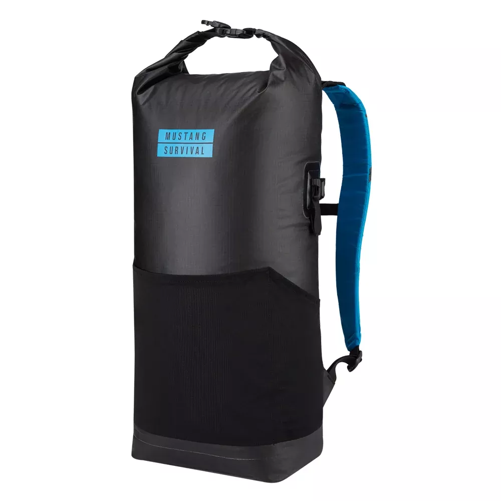 mustang-highwater-22l-waterproof-backpack-black-azure-blue Mustang Highwater 22L Waterproof Backpack Black - Azure Blue