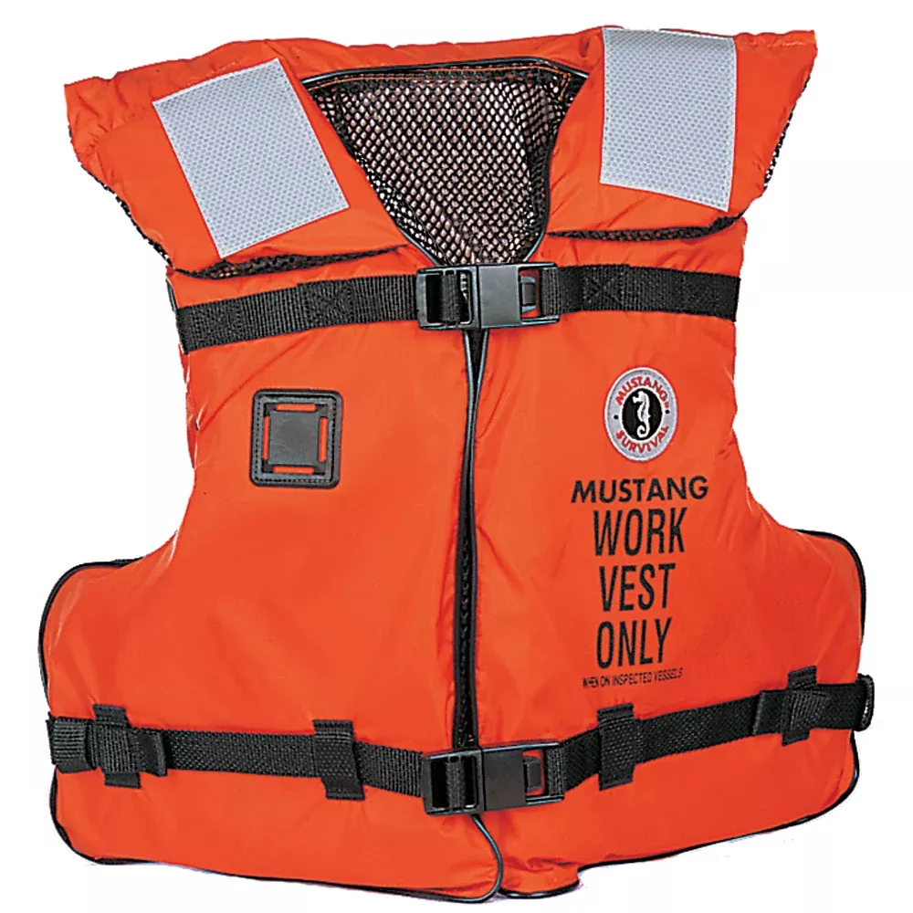 Mustang Type III/V Work Vest - Orange - Adult Universal MV3192-2-0-16