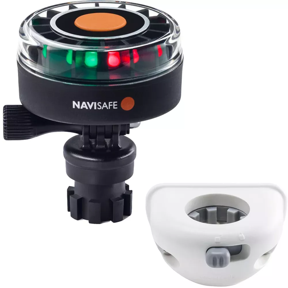 navisafe-navilight-2nm-tricolor-w-navimount-base-amp-vertical-mount-white Navisafe Navilight 2NM Tricolor w/Navimount Base & Vertical Mount - White