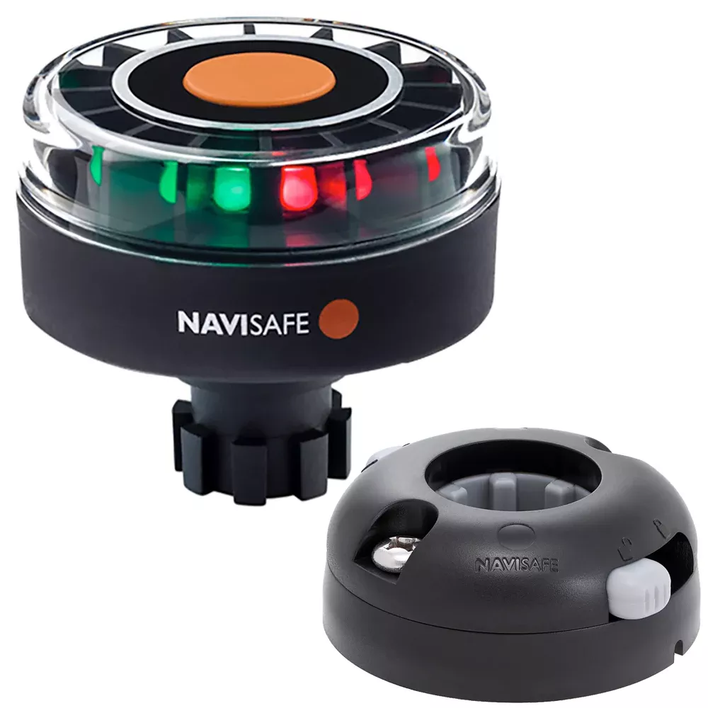 navisafe-navilight-tricolor-2nm-w-navibolt-base-amp-horizontal-mount-black Navisafe Navilight Tricolor 2NM w/Navibolt Base & Horizontal Mount - Black