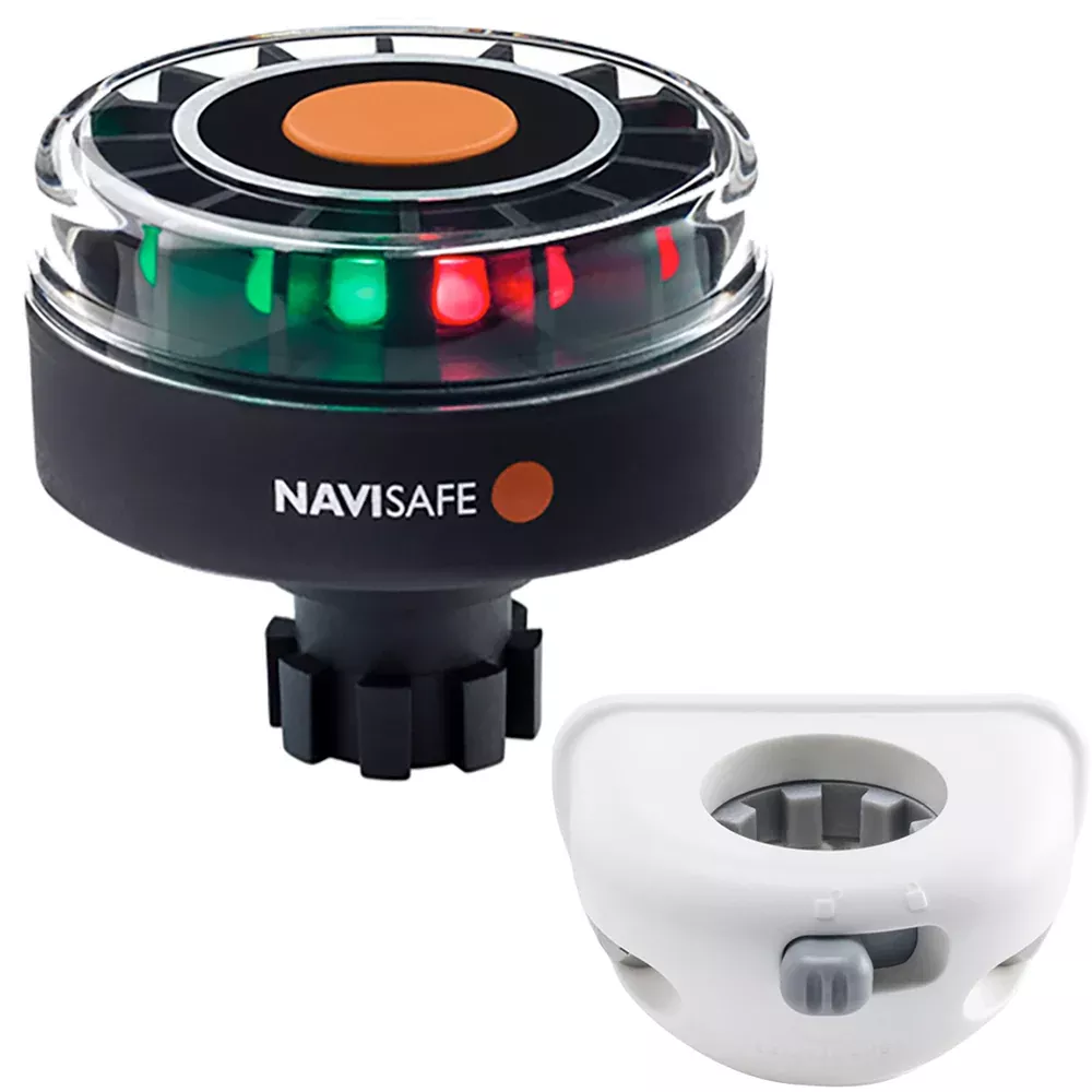 navisafe-navilight-tricolor-2nm-w-navibolt-base-amp-vertical-mount-white Navisafe Navilight Tricolor 2NM w/Navibolt Base & Vertical Mount - White