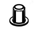 norcold-627744-refrigerator-door-hinge-bushing Norcold 627744 Refrigerator Door Hinge Bushing