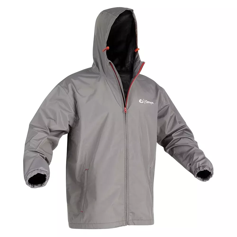 onyx-essential-rain-jacket-3x-large-grey Onyx Essential Rain Jacket - 3X-Large - Grey