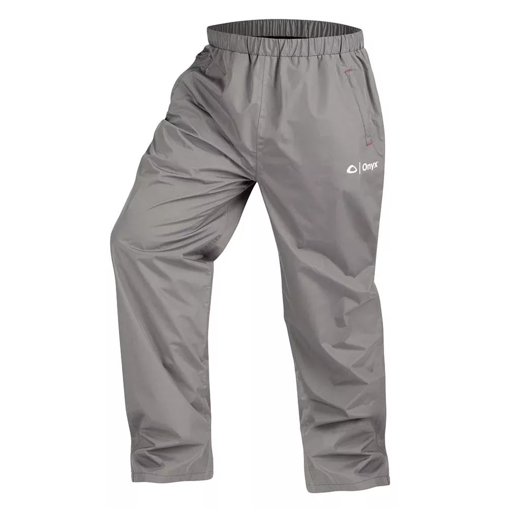 onyx-essential-rain-pant-large-grey Onyx Essential Rain Pant - Large - Grey