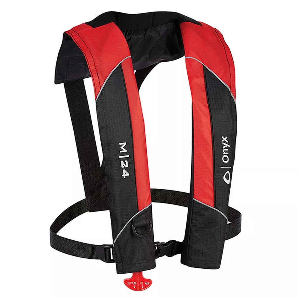 onyx-m-24-manual-inflatable-life-jacket-pfd-red Onyx M-24 Manual Inflatable Life Jacket PFD - Red