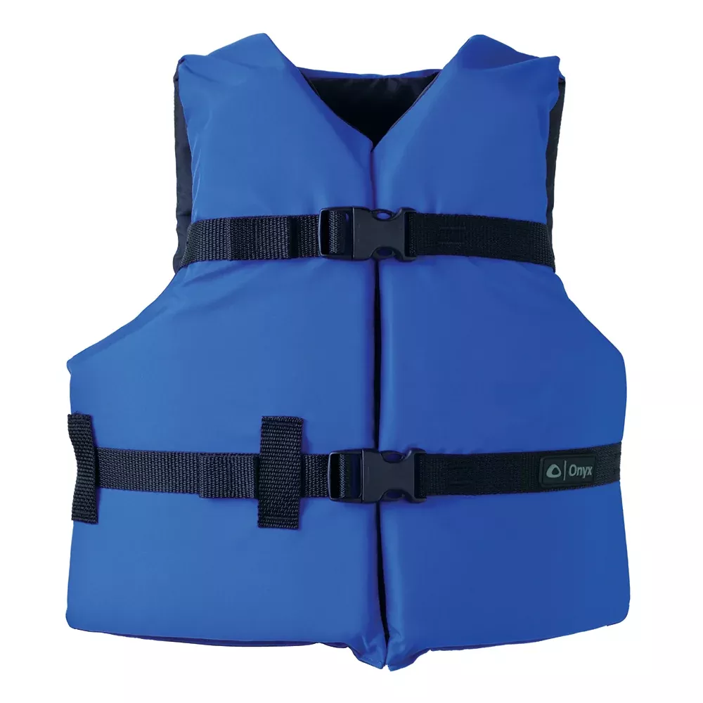 onyx-nylon-general-purpose-life-jacket-youth-50-90lbs-blue Onyx Nylon General Purpose Life Jacket - Youth 50-90lbs - Blue