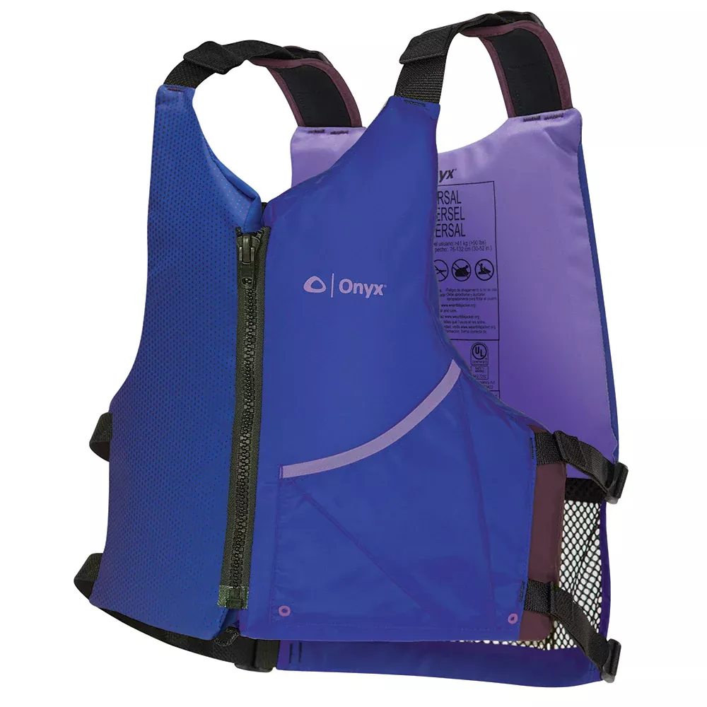 onyx-universal-paddle-pfd-life-jacket-adult-blue-purple Onyx Universal Paddle PFD Life Jacket - Adult - Blue/Purple