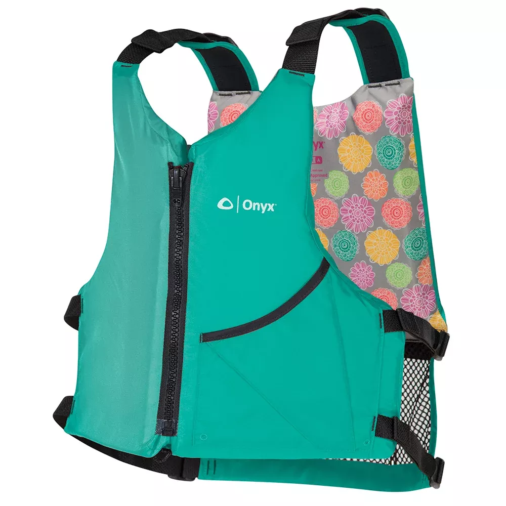 onyx-universal-paddle-vest-adult-universal-aqua-floral Onyx Universal Paddle Vest - Adult Universal - Aqua/Floral