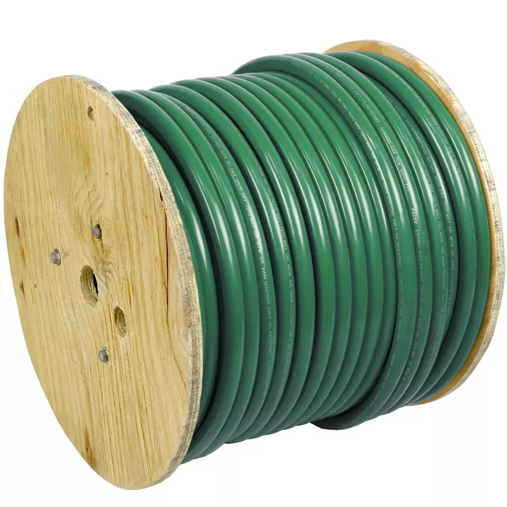 pacer-green-4-awg-battery-cable-250-39 Pacer Green 4 AWG Battery Cable - 250'
