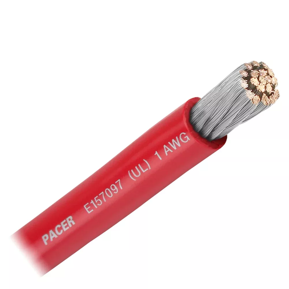 pacer-red-1-awg-battery-cable-sold-by-foot Pacer Red 1 AWG Battery Cable - Sold By The Foot