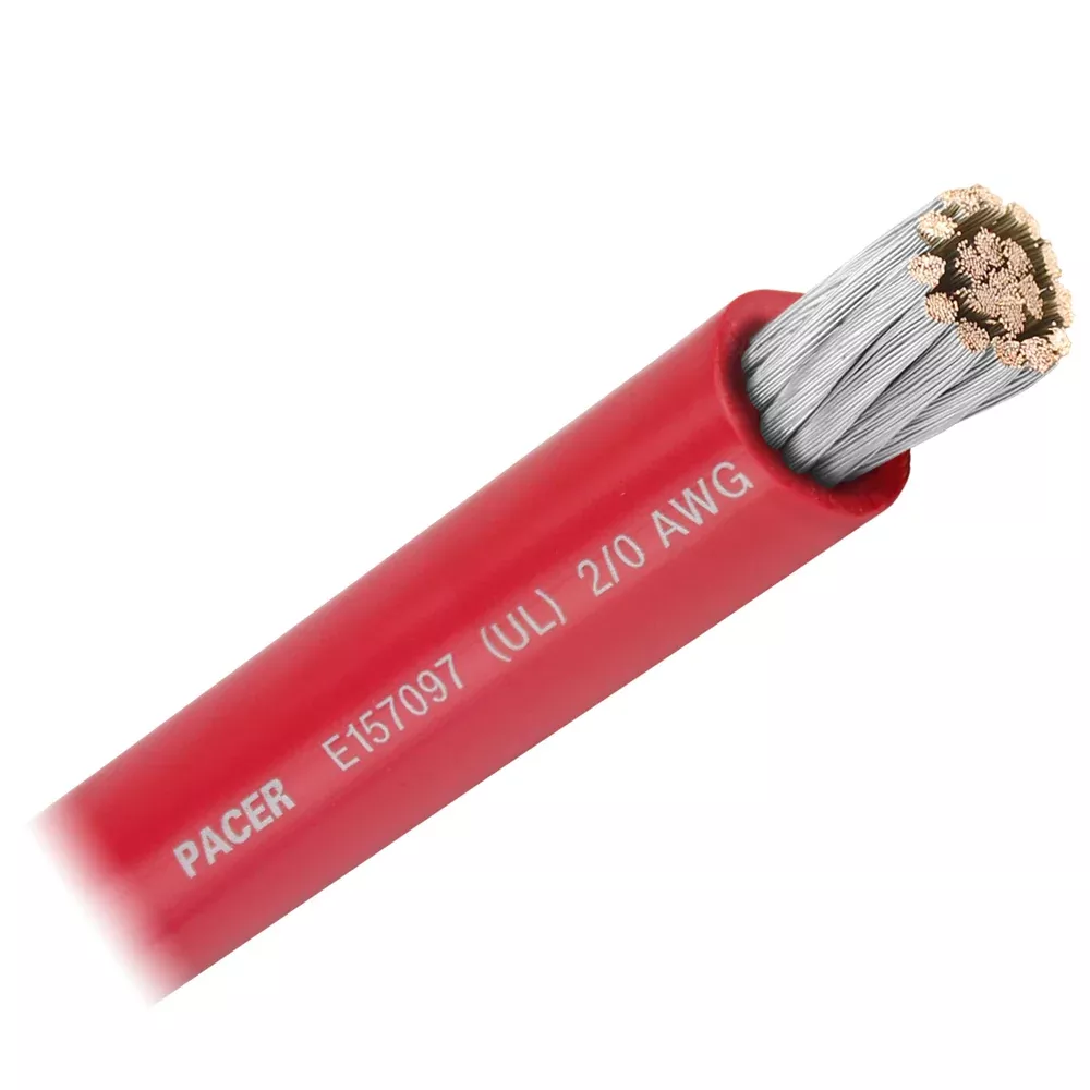 pacer-red-2-0-awg-battery-cable-sold-by-foot Pacer Red 2/0 AWG Battery Cable - Sold By The Foot