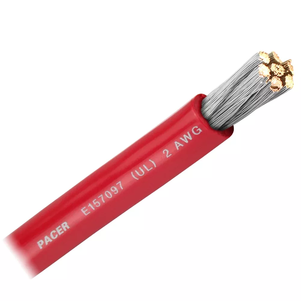 pacer-red-2-awg-battery-cable-sold-by-foot Pacer Red 2 AWG Battery Cable - Sold By The Foot