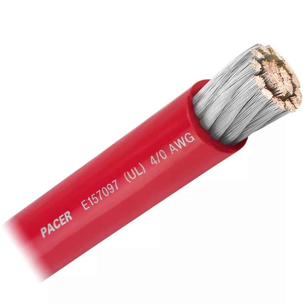 pacer-red-4-0-awg-battery-cable-sold-by-foot Pacer Red 4/0 AWG Battery Cable - Sold By The Foot
