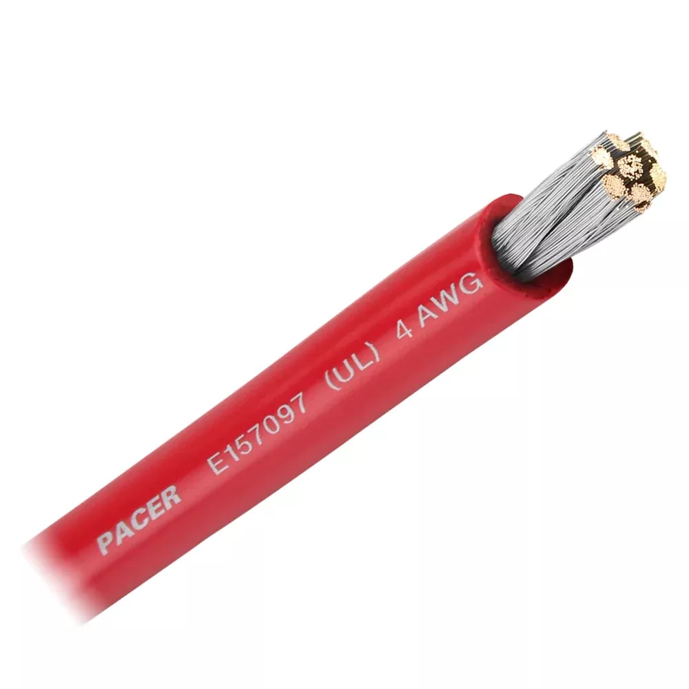 pacer-red-4-awg-battery-cable-sold-by-foot Pacer Red 4 AWG Battery Cable - Sold By The Foot