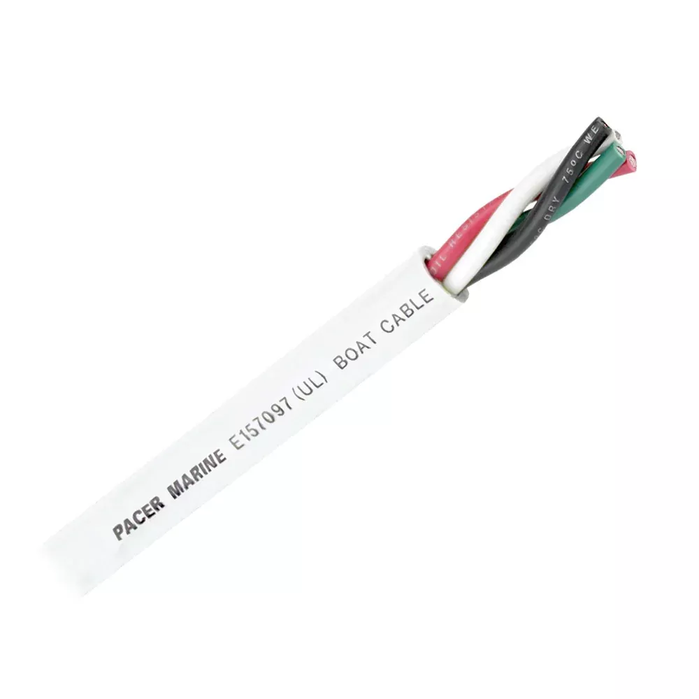 pacer-round-4-conductor-cable-100-8-4-awg-black-red-green-amp-white Pacer Round 4 Conductor Cable - 100' - 8/4 AWG - Black, Red, Green, & White