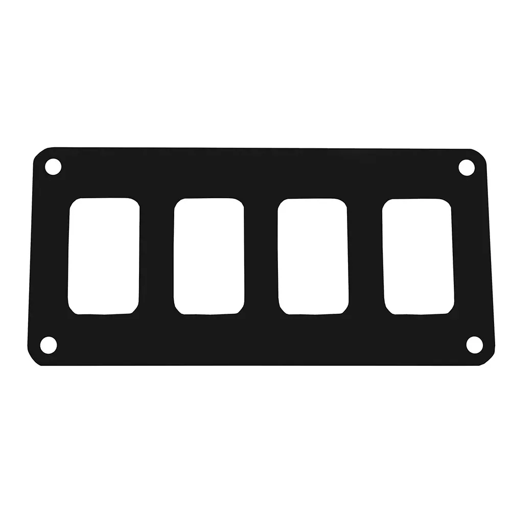 pacer-switch-panel-4-switch-amp-1-row-5-5-quot-x-2-75-quot-black-powder-coated-a Pacer Switch Panel - 4 Switch & 1 Row - 5.5" x 2.75" - Black Powder Coated Aluminum