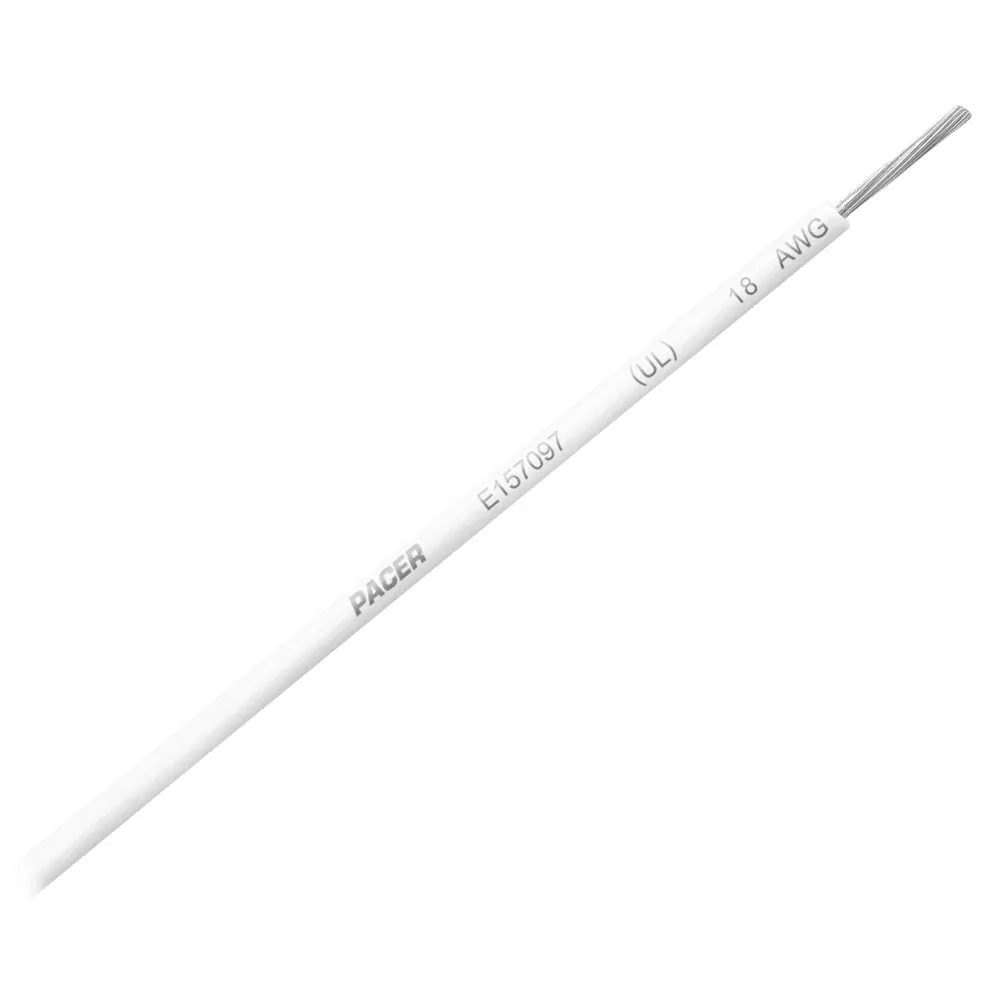 pacer-white-18-awg-ul-marine-wire-35 Pacer White 18 AWG UL Marine Wire - 35'