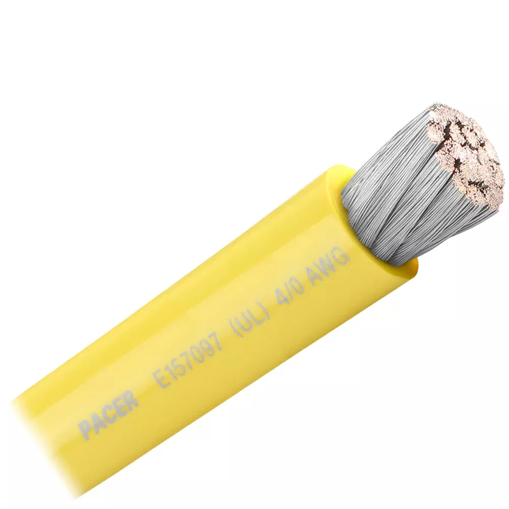pacer-yellow-4-0-awg-battery-cable-sold-by-foot Pacer Yellow 4/0 AWG Battery Cable - Sold By The Foot