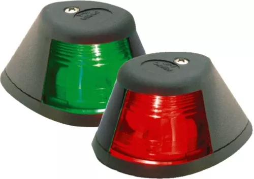 Perko 0253B00DP1 Horz Mt Side Lights - Black