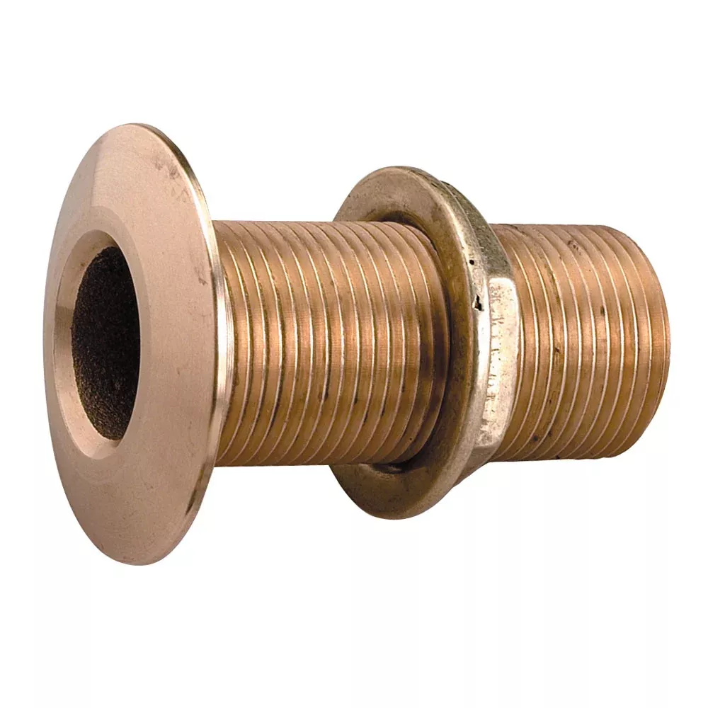 Perko 1-1/4" Thru-Hull Fitting w/Pipe Thread Bronze MADE IN THE USA [0