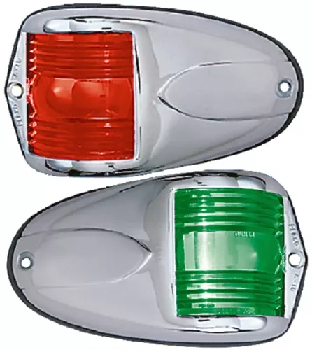 Perko 1264DP0CHR 12V Vert Mount Sidelight Pr