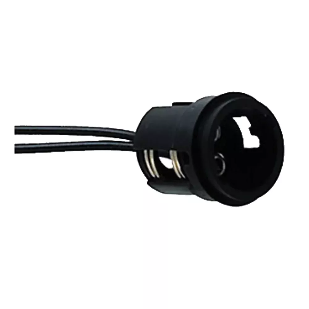 perko-double-contact-bayonet-socket-black-polymer-w-10-quot-pigtail Perko Double Contact Bayonet Socket - Black Polymer w/10" Pigtail