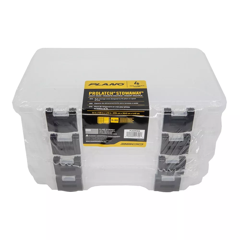 plano-3650-prolatch-stowaway-4pack-plasm364 Plano 3650 ProLatch Stowaway 4Pack PLASM364