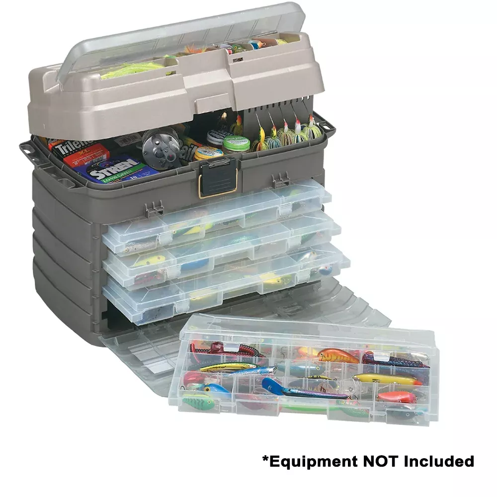 plano-guide-series-trade-original-stowaway-reg-rack-system-3700-graphite-sandsto Plano Guide Series™ Original Stowaway® Rack System 3700 - Graphite/Sandstone
