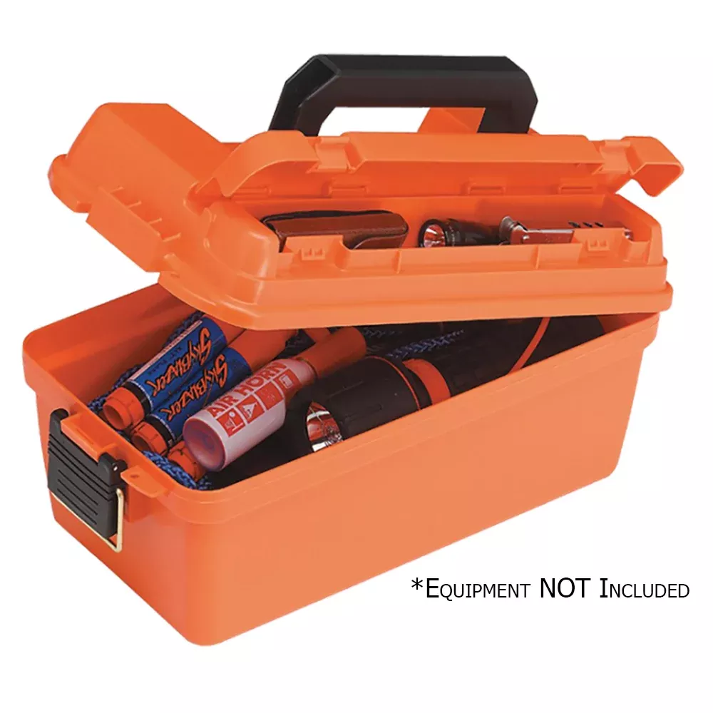 plano-small-shallow-emergency-dry-storage-supply-box-orange Plano Small Shallow Emergency Dry Storage Supply Box - Orange