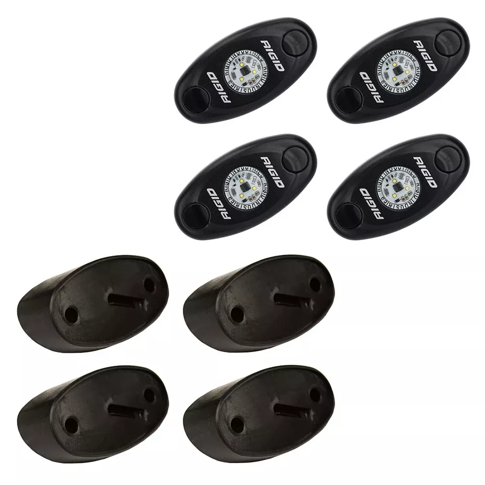 rigid-industries-series-rock-light-kit-4-cool-white-lights-black RIGID Industries A-Series Rock Light Kit - 4 Cool White Lights - Black