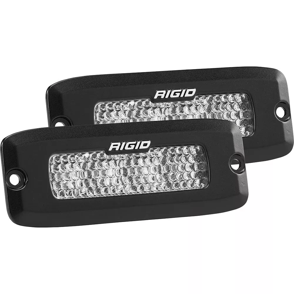 rigid-industries-sr-q-series-pro-spot-diffused-led-flush-mount-pair-black RIGID Industries SR-Q Series PRO Spot Diffused LED - Flush Mount - Pair - Black