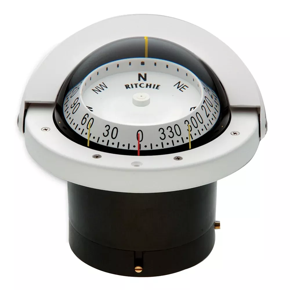 ritchie-flush-mount-navigator-compass-fnw-203-white-housing Ritchie Flush Mount Navigator Compass FNW-203 - White Housing