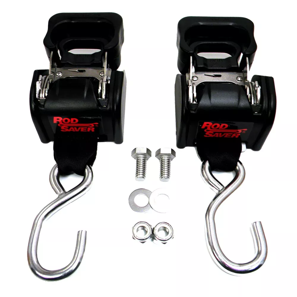 rod-saver-stainless-steel-retractable-transom-tie-down-40-quot-pair Rod Saver Stainless Steel Retractable Transom Tie-Down - 40" - Pair